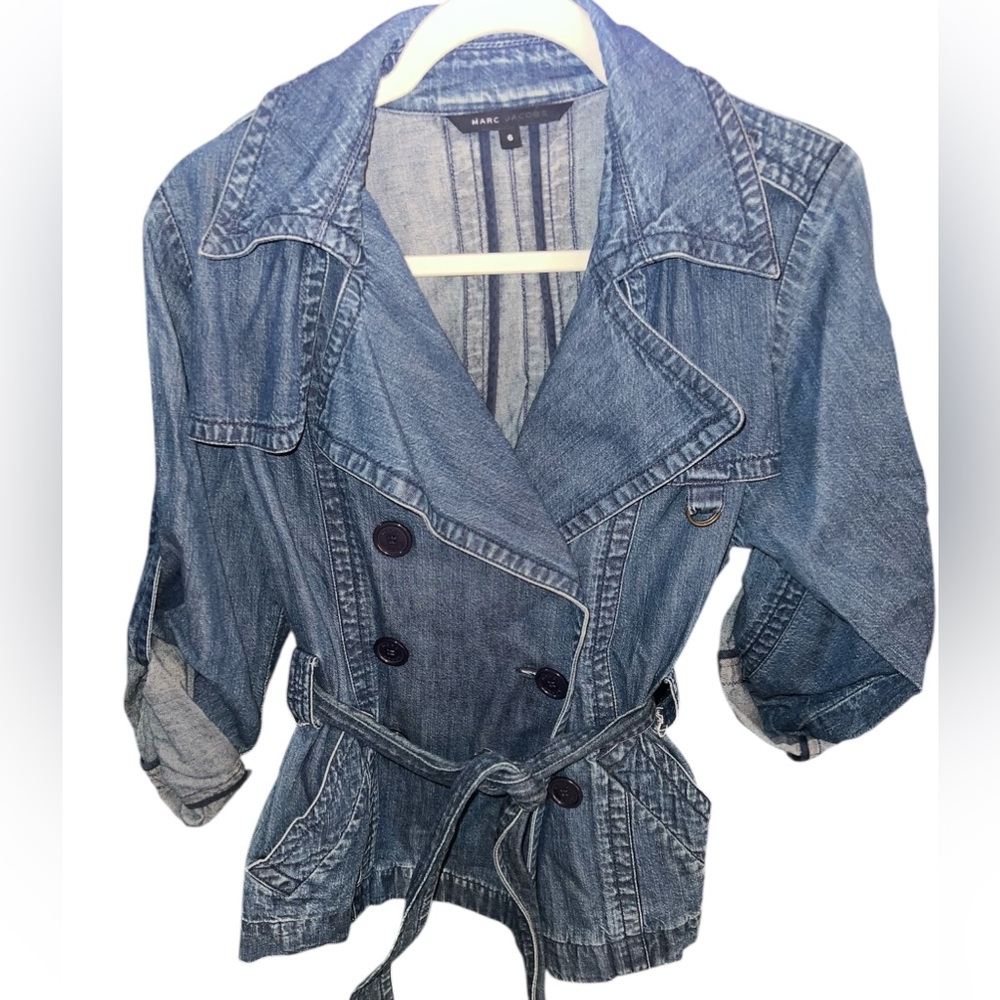 Vtg Marc Jacobs denim utility jacket RARE sz 6